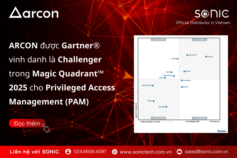  ARCON Privileged Access Management được Gartner vinh danh Challenger 2025