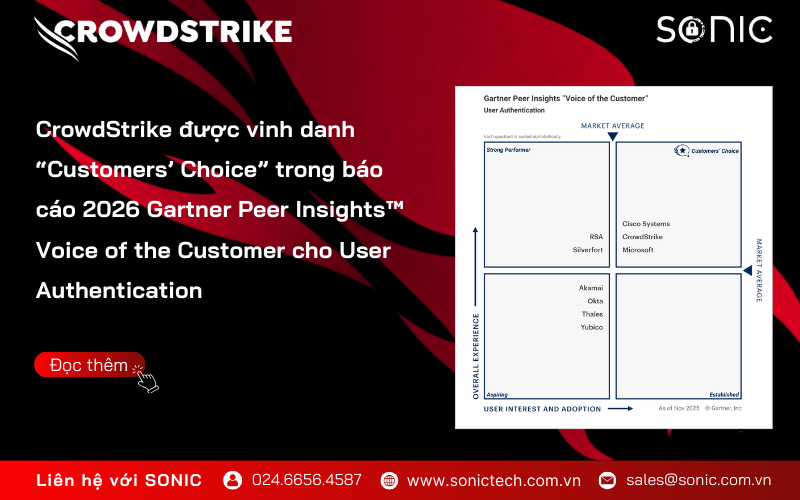  CrowdStrike Named a Customers’ Choice 2026 in Gartner® Peer Insights™ for User Authentication