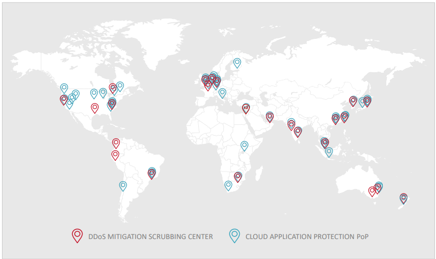 Mạng lưới cloud to&agrave;n cầu của Radware